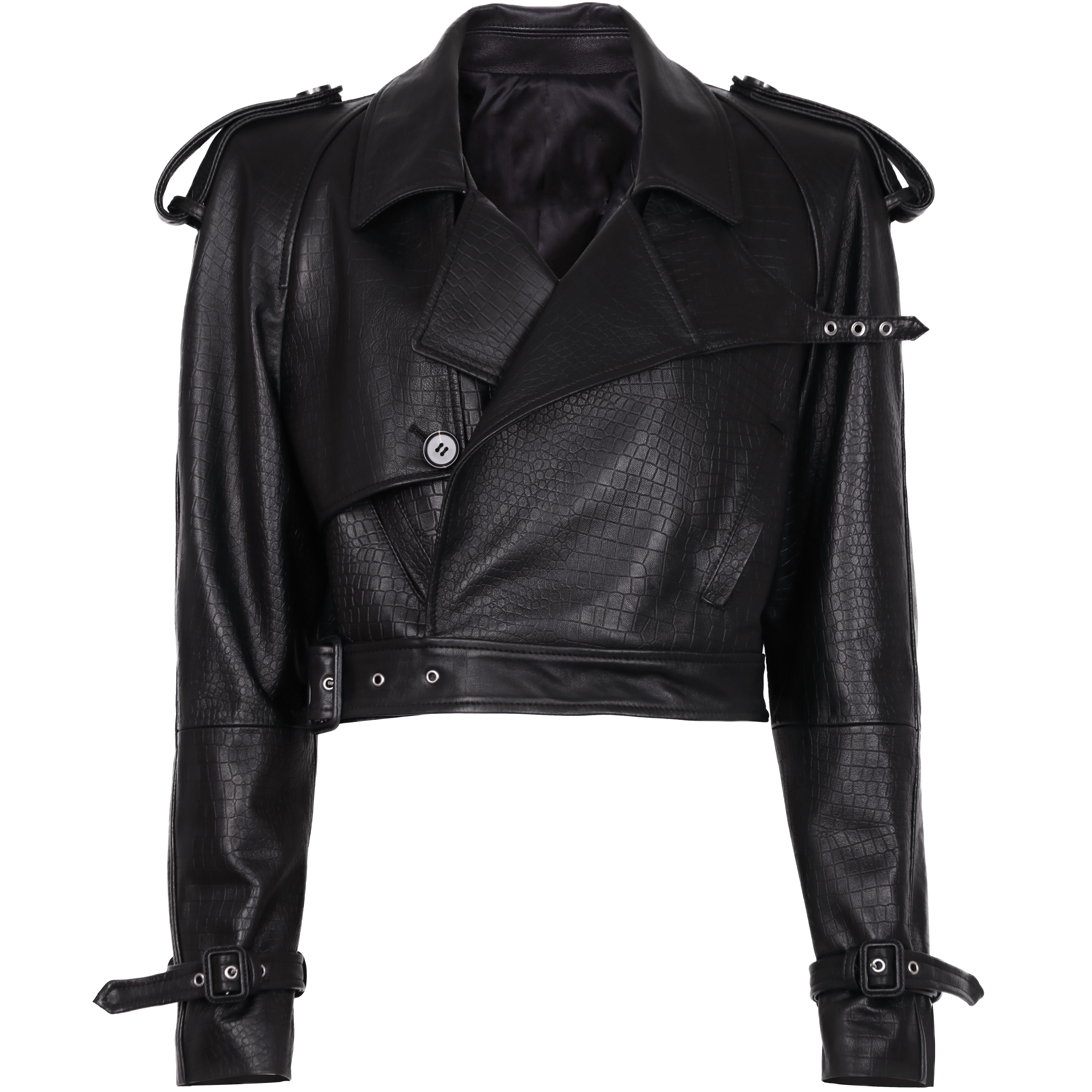 JOJO LEATHER SHORTY | BONSAI BLACK CROC