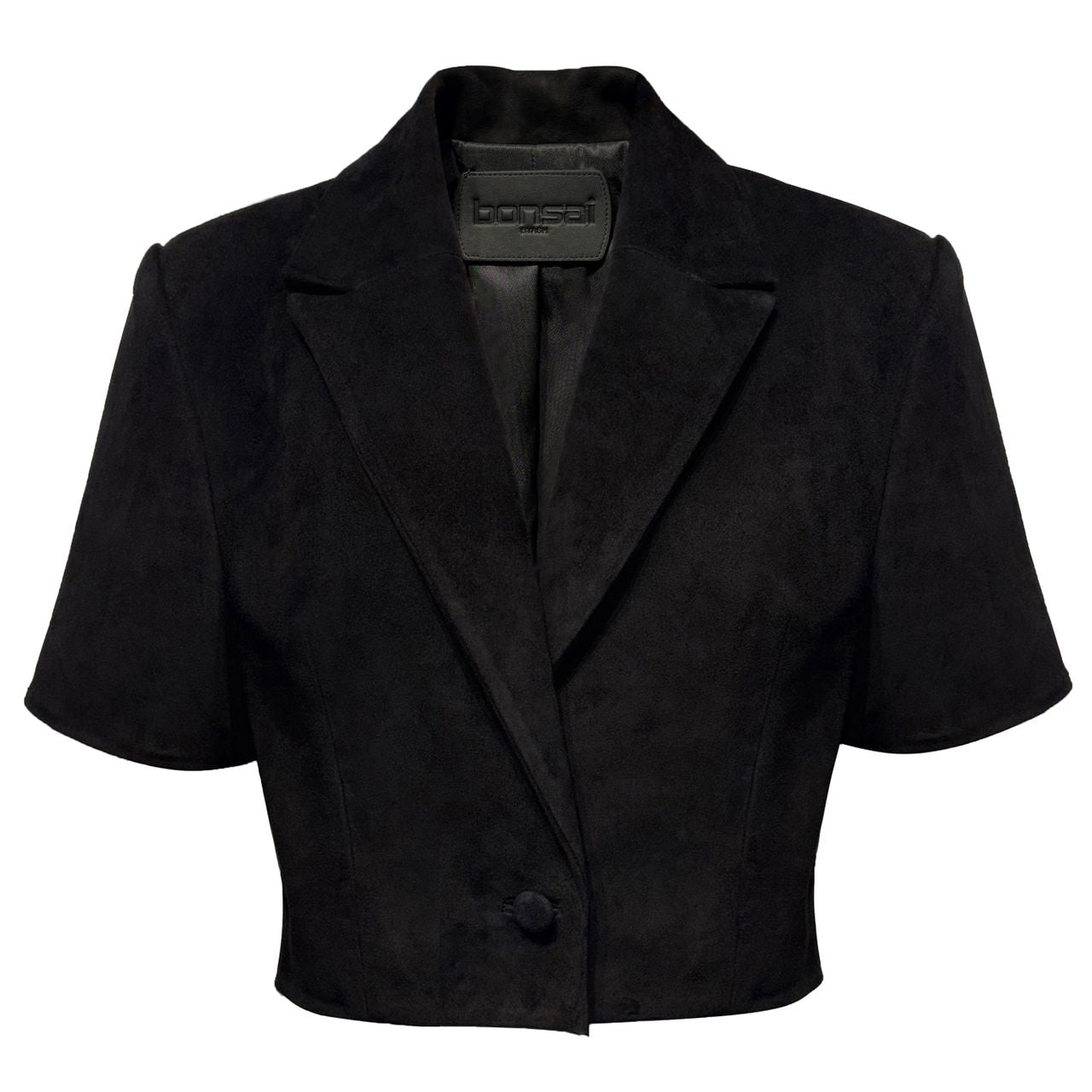 Adolfo Domínguez ポンチョ風ショートジャケット ブラック XS THE RACHEL | BLACK SUEDE
