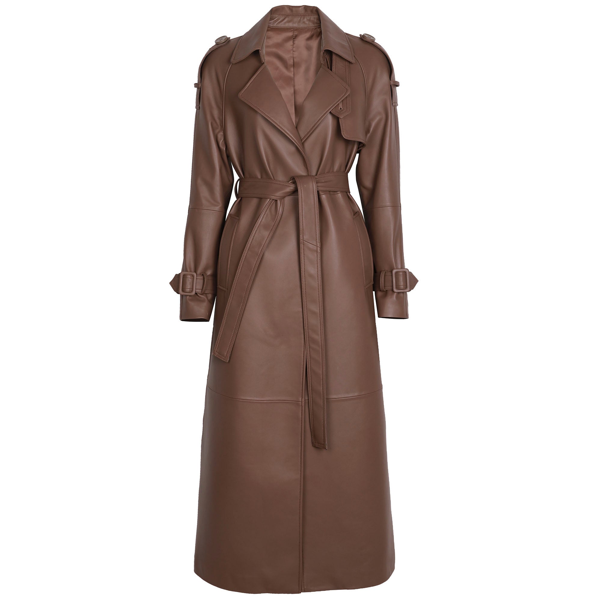 ASH LEATHER COAT