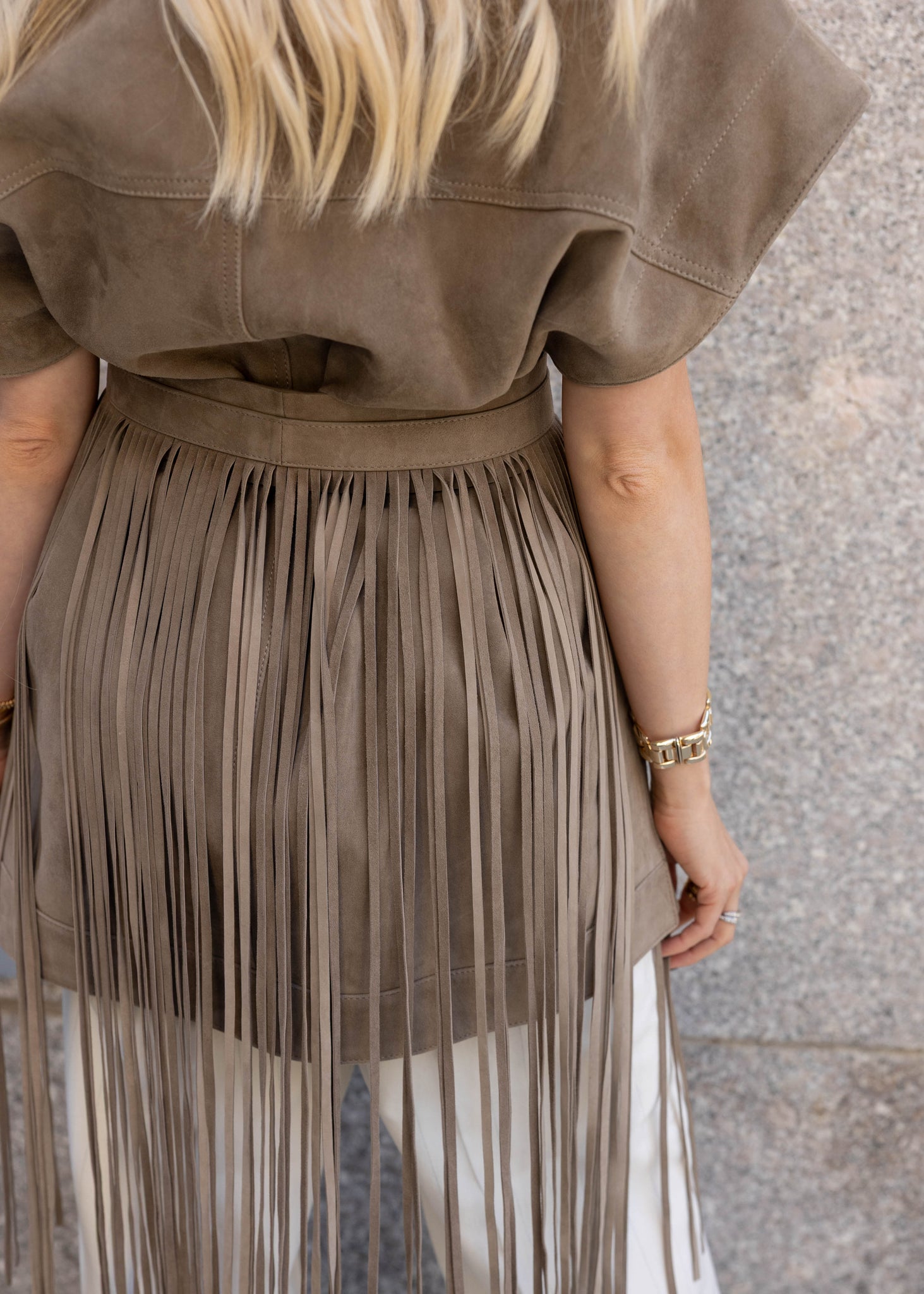 DOLLY BELT | Etoupe Suede