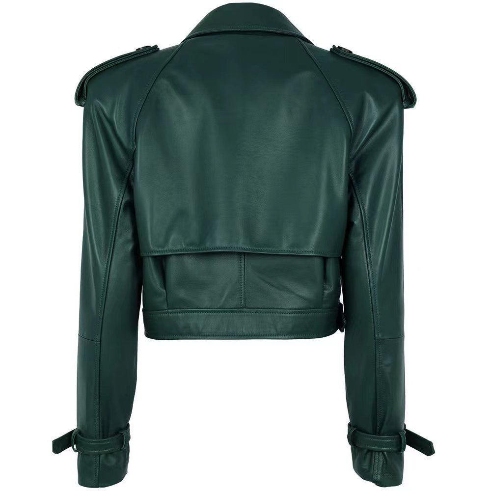 JOJO LEATHER SHORTY | PINE GREEN