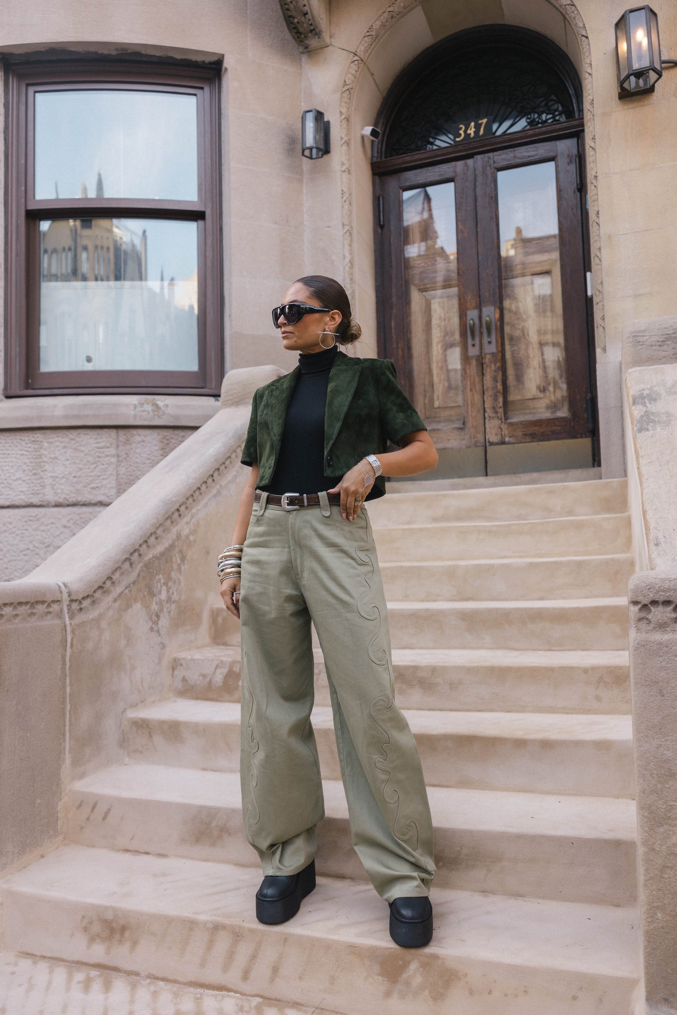 THE RACHEL | HUNTER GREEN SUEDE