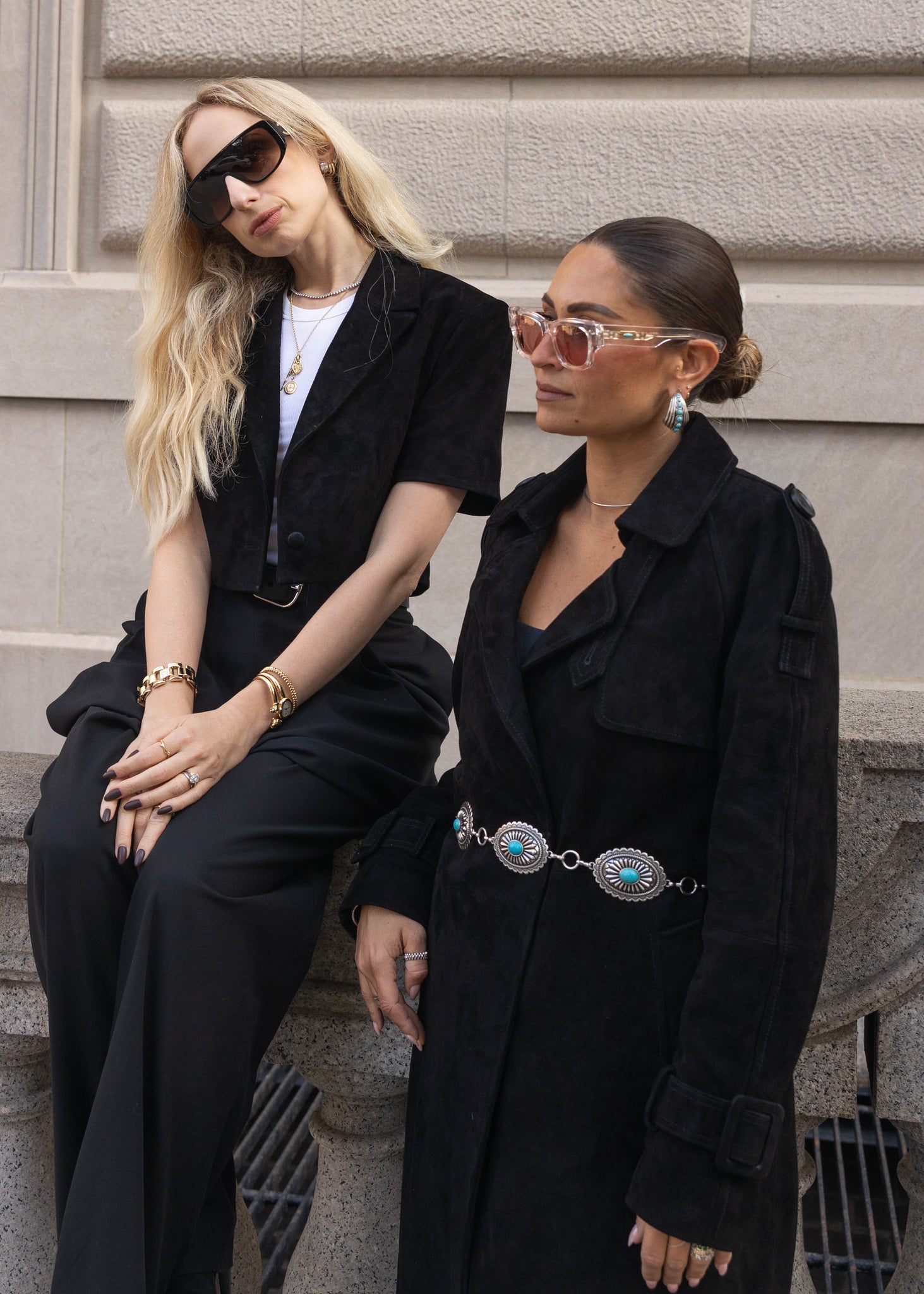 ASH SUEDE COAT | BONSAI BLACK