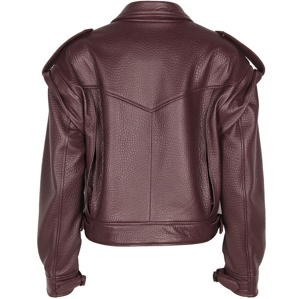 OTTO LEATHER VEST & JACKET | PEBBLE BORDEAUX