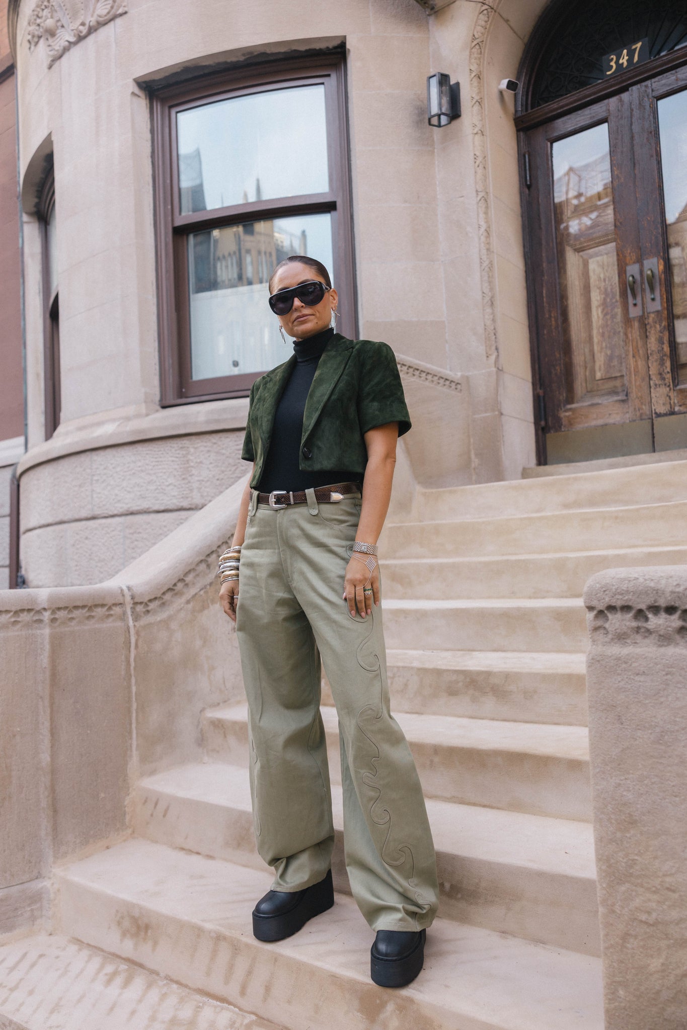 THE RACHEL | HUNTER GREEN SUEDE