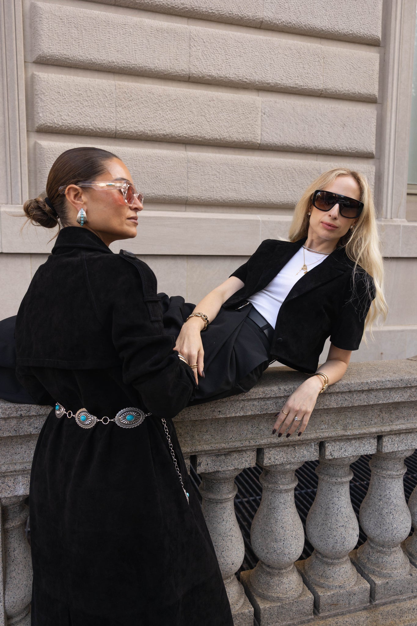 ASH SUEDE COAT | BONSAI BLACK