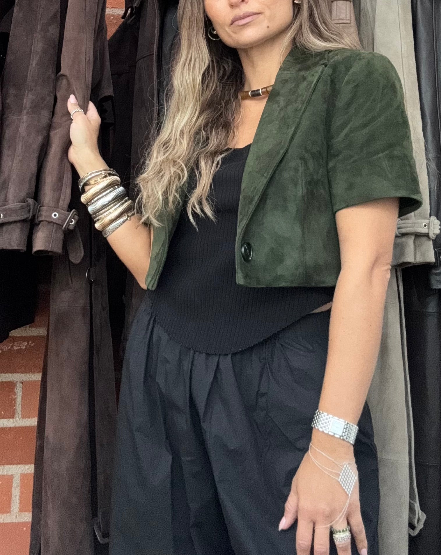 THE RACHEL | HUNTER GREEN SUEDE