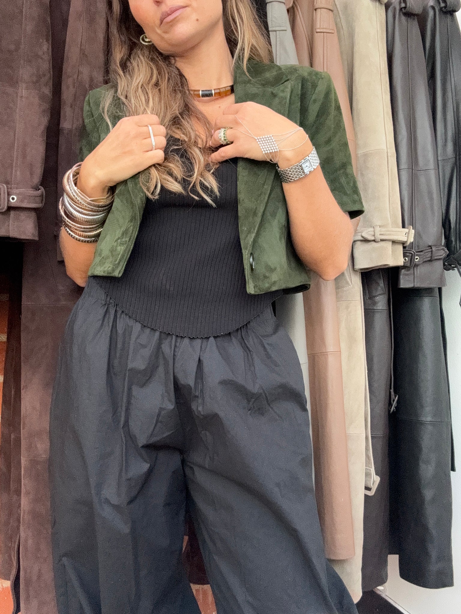 THE RACHEL | HUNTER GREEN SUEDE