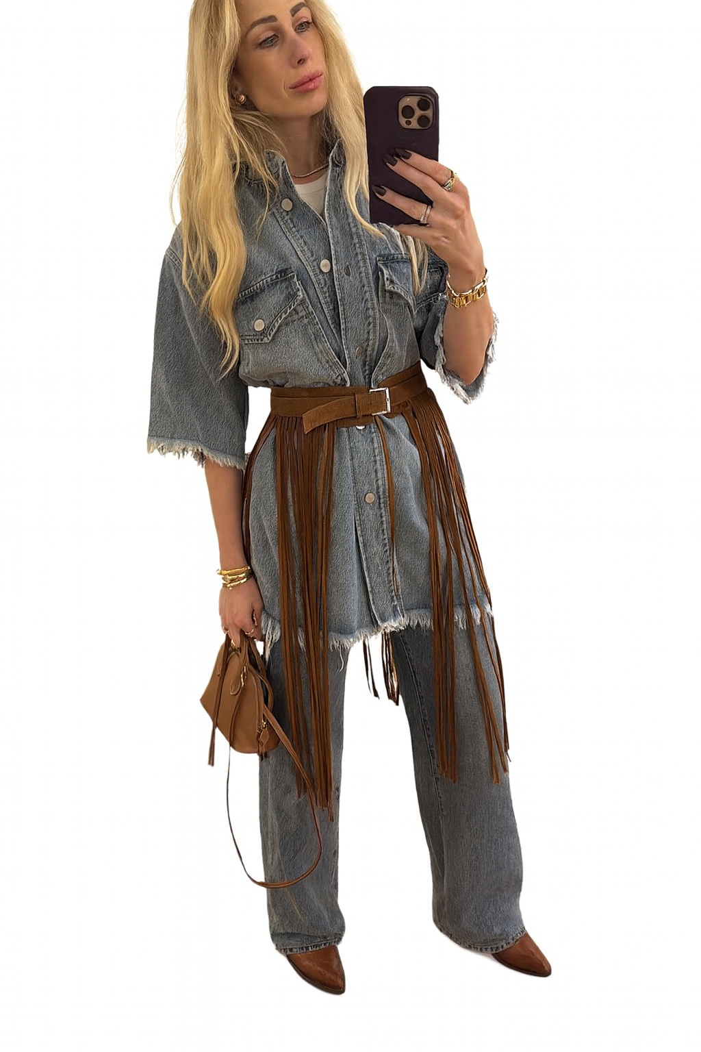 DOLLY BELT | Caramel Suede